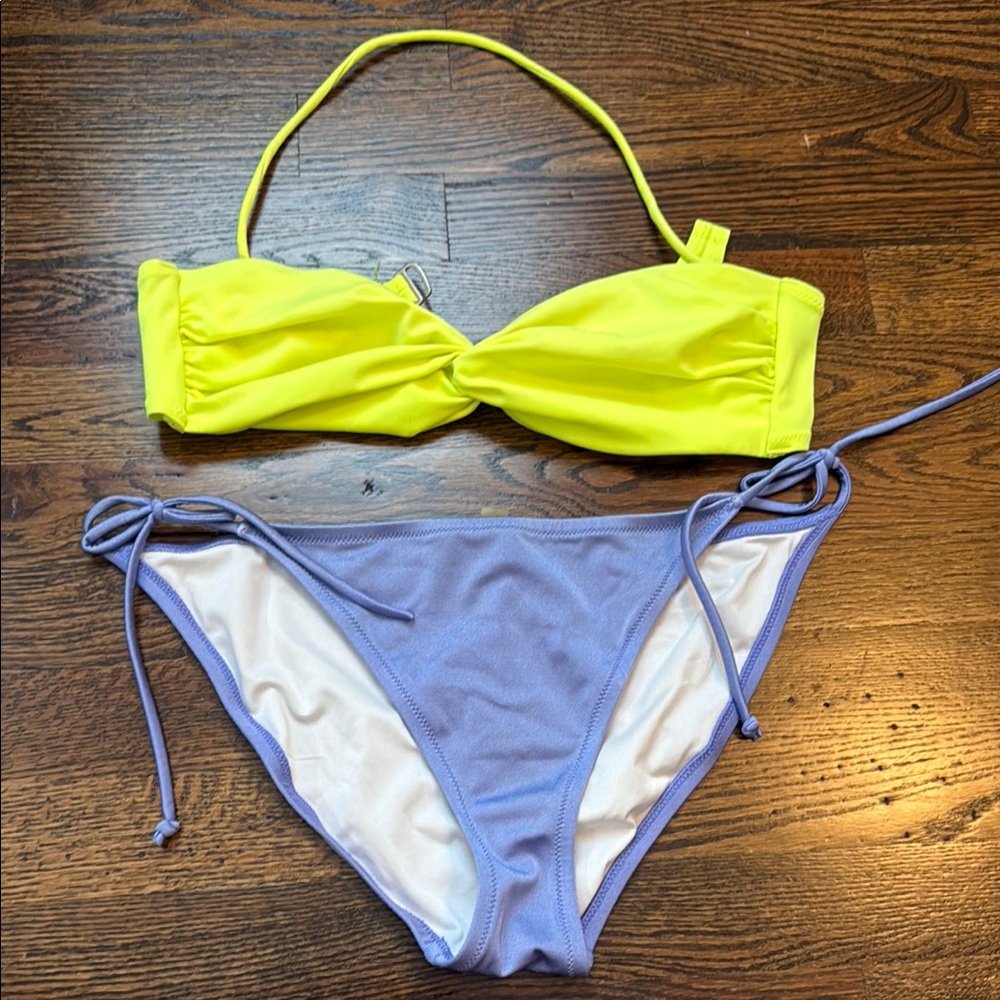 Victoria's Secret Yellow and Lavender Bikini